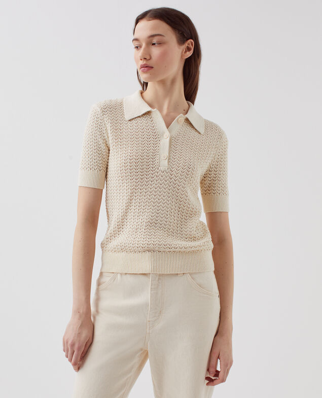 Pull col polo à manches courtes H304 albore
