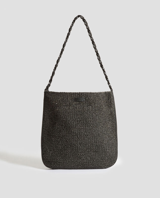Sac à bandoulière en crochet 8853 09 black