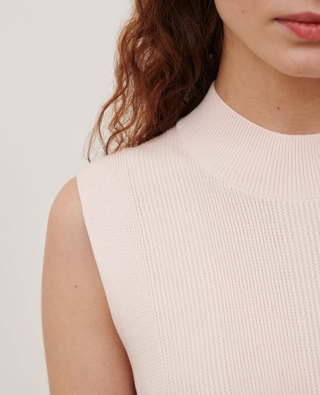 Pull débardeur en coton 0100 pink marshmallow