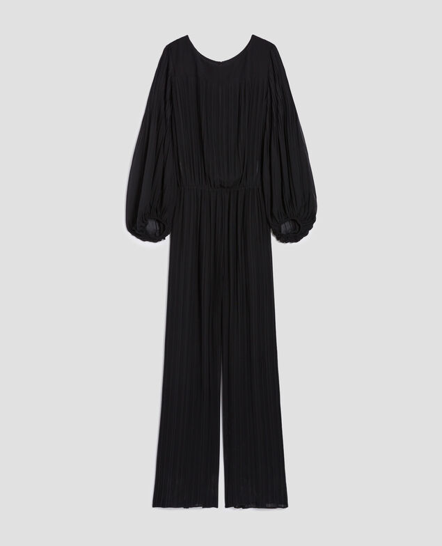 Combinaison pantalon plissée fluide H091 black beauty
