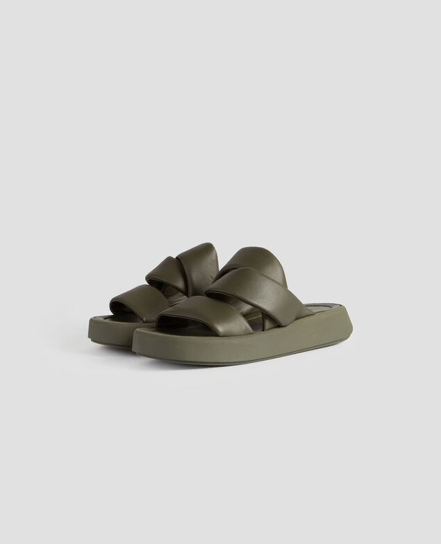 Sandales en cuir H331 kaki