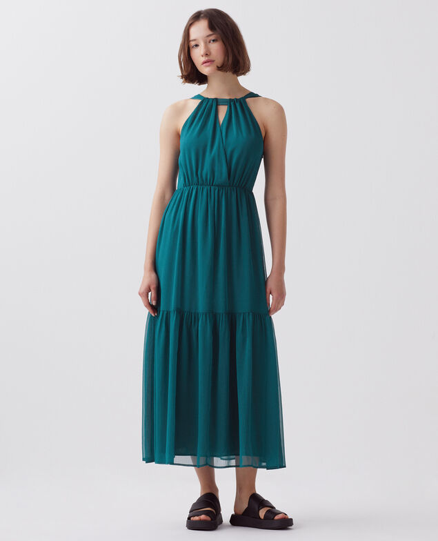 Robe longue fluide H644 spruced-up blue