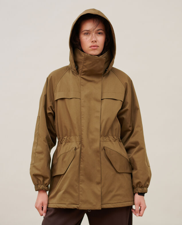 Parka mi-longue A333 solid khaki