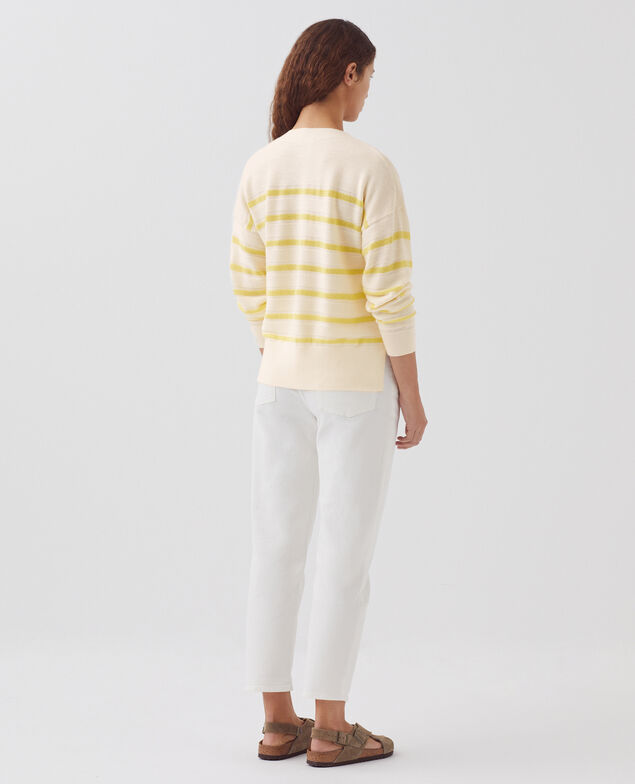 MADO - Pull en laine mérinos H430 st citrone