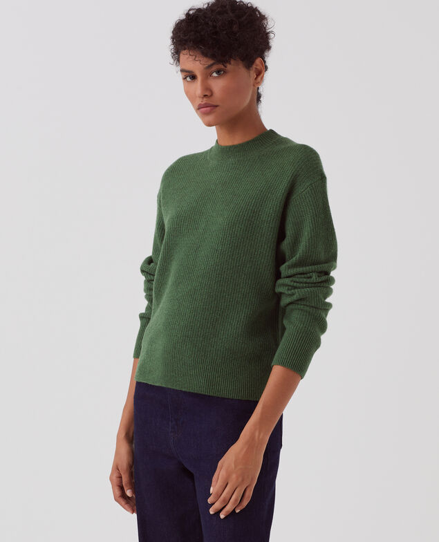 Pull en laine U550 green