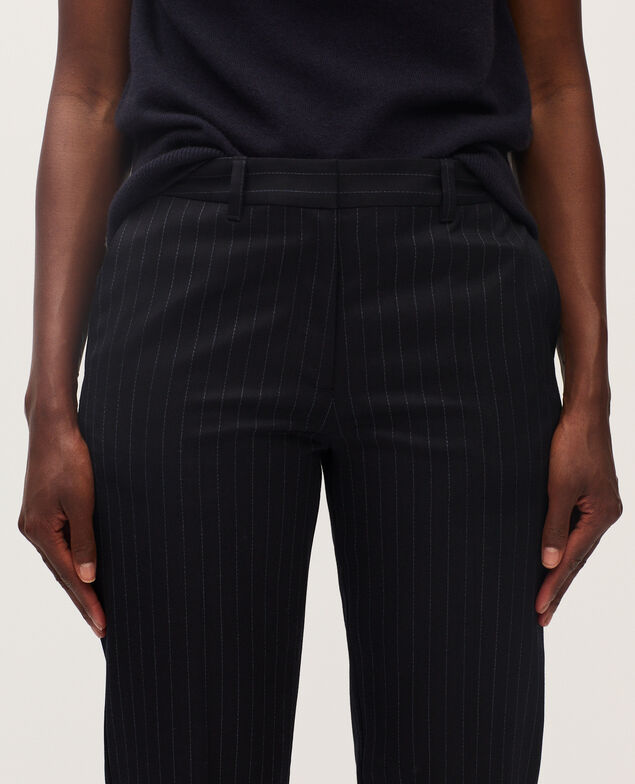Pantalon cigarette en laine K690 st navy