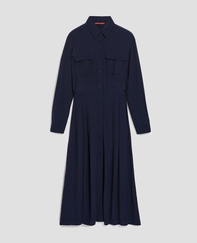 Robe chemise fluide H694 baritone blue