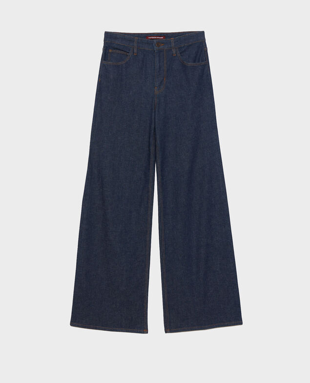 Jean flare taille haute JEANETTE Denim rinse