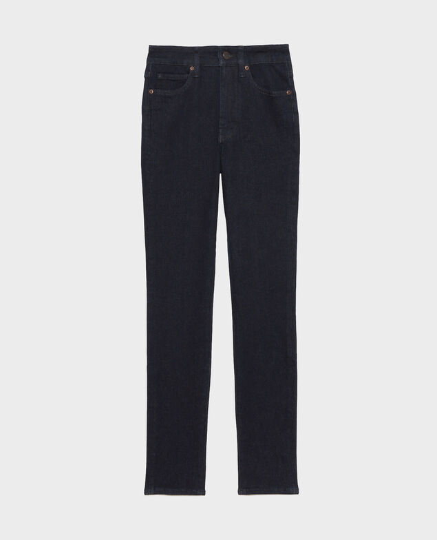 DANI - SKINNY - Jean taille haute Dark indigo