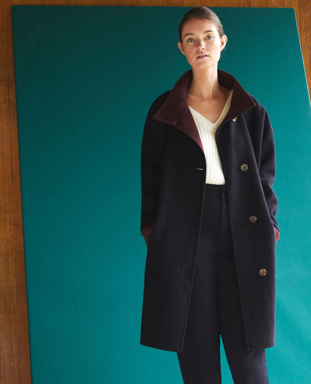 Manteau double face Navy