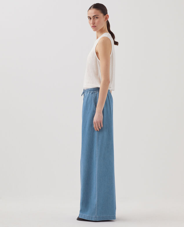 Pantalon ample en coton J630 blue wash