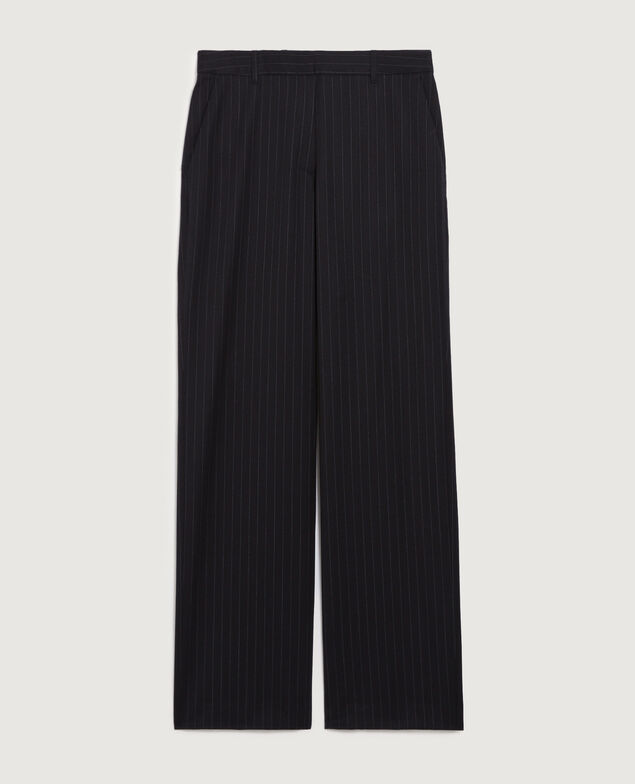 Pantalon droit en laine K690 st navy