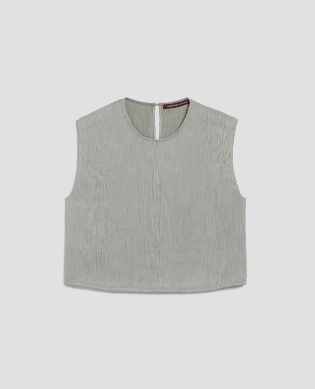 Top texturé sans manches J050 shadow gray