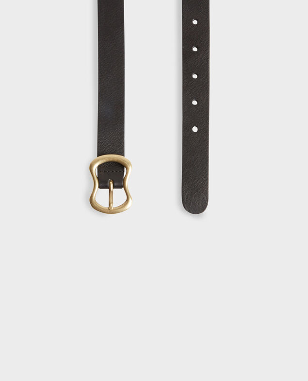 Ceinture fine en cuir 8853 09 black