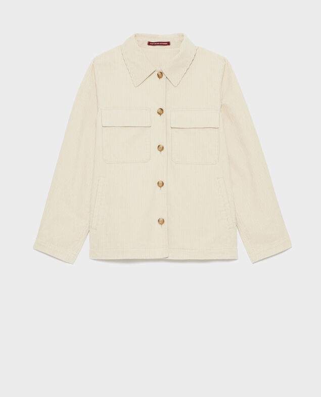 Corduroy jacket A011 off white