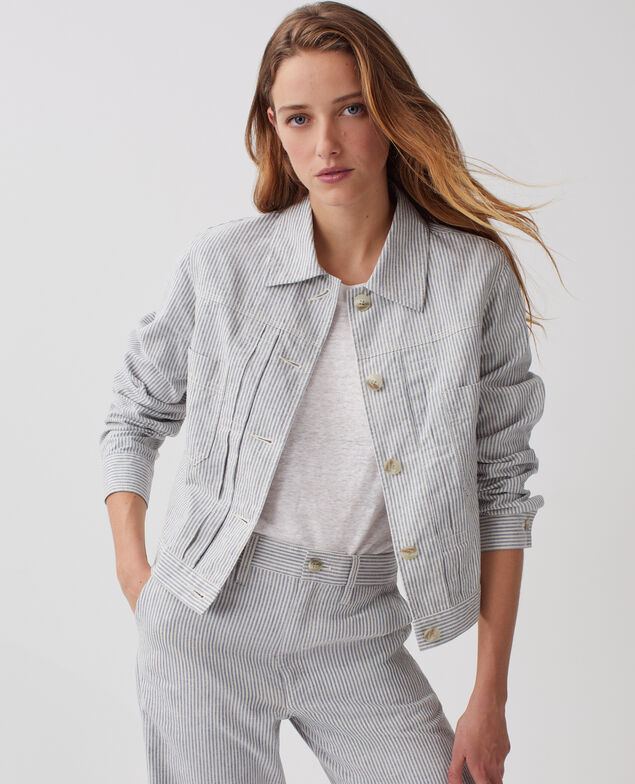 Veste workwear courte H611 blue mini st
