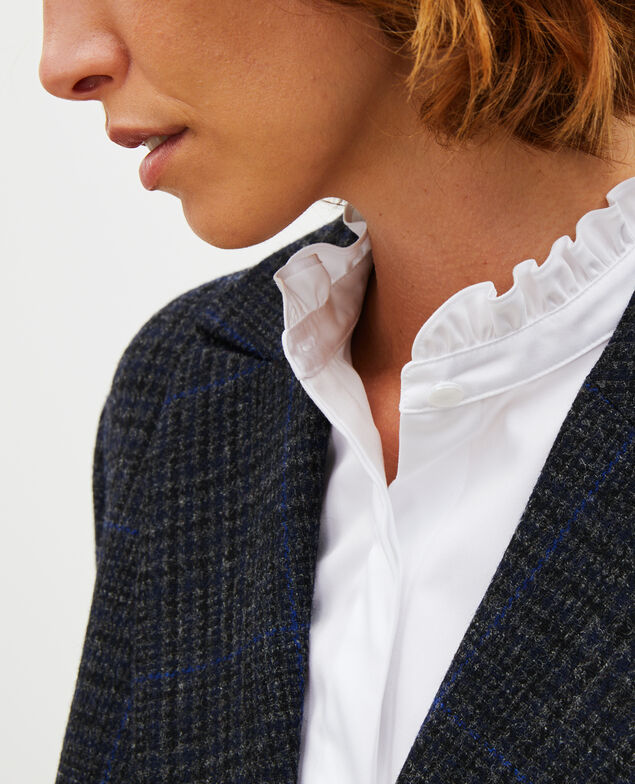 Blazer ample en laine Night sky pieddepoule