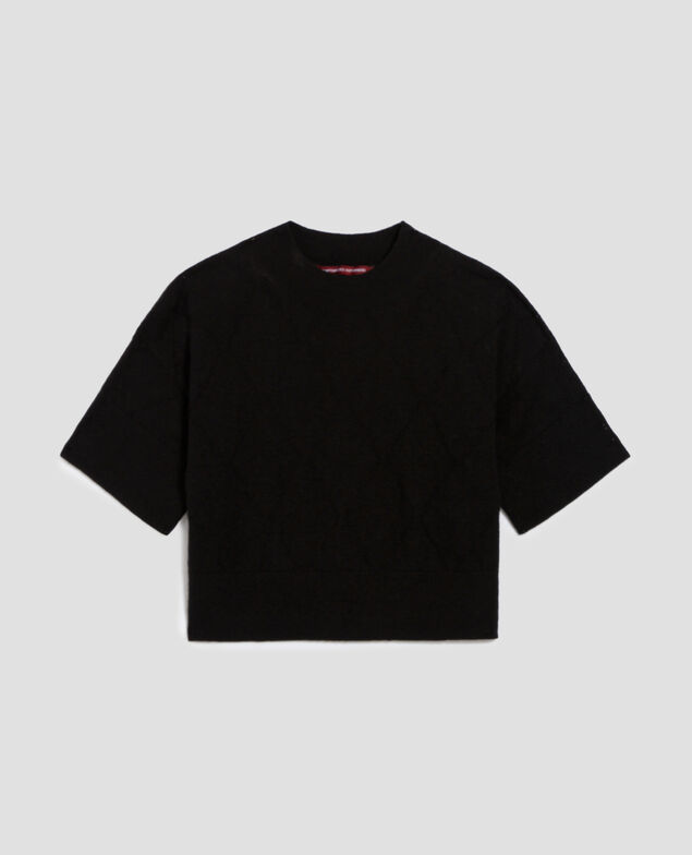 Pull court à manches courtes H091 black beauty
