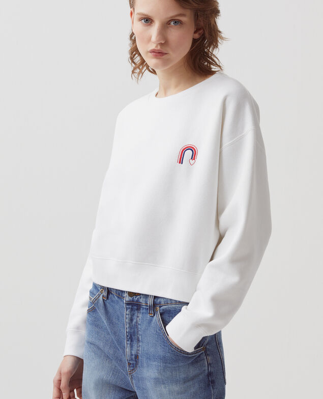 Sweat col rond forme boxy B150 brod c