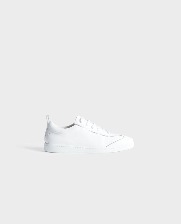Sneaker en cuir à lacets Brilliant white