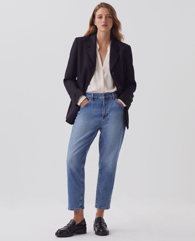 Veste de costume en laine H091 black beauty