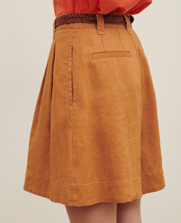 Short ample en lin 0320 almond brown