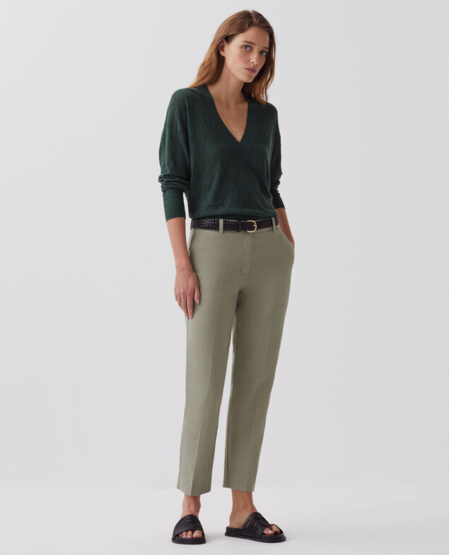 Pantalon cigarette MARGUERITE J050 shadow gray