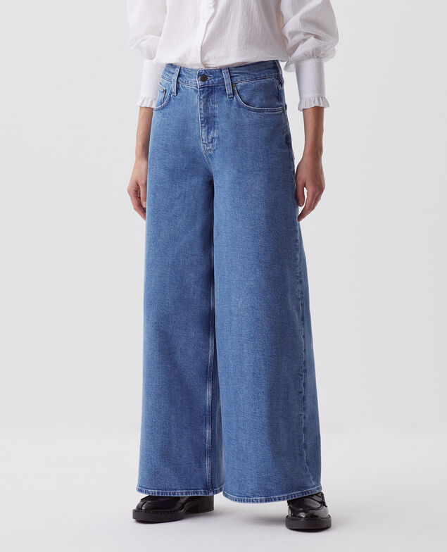 Jean wide JEANETTE J621 light blue
