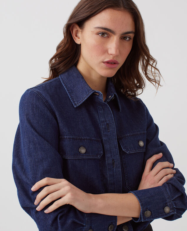 Chemise en denim de coton H680 rinse