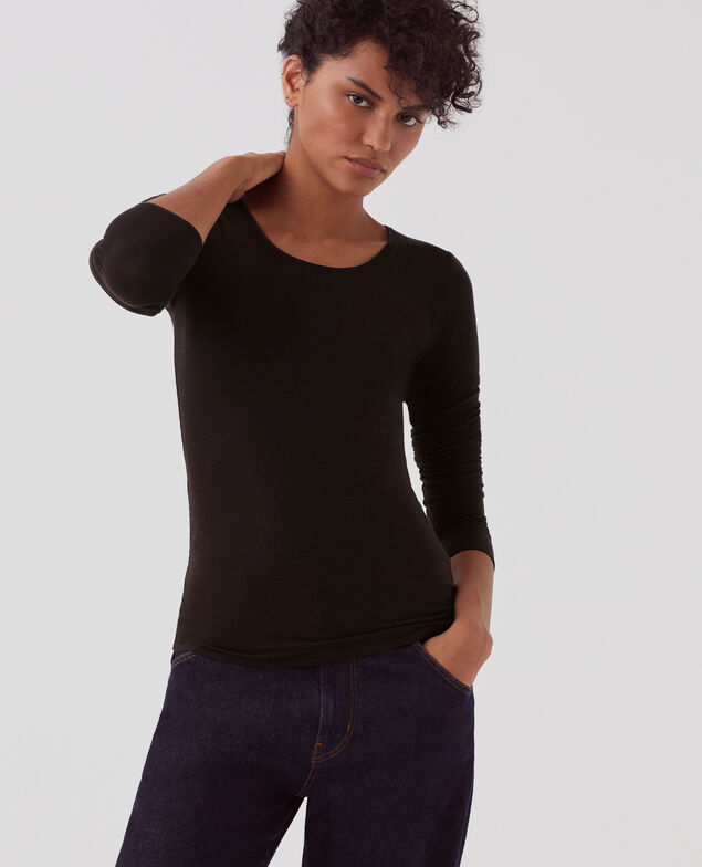 T-shirt seconde peau H091 black beauty