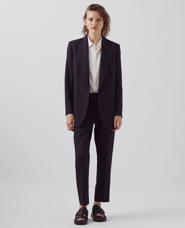 Blazer en laine A091 black