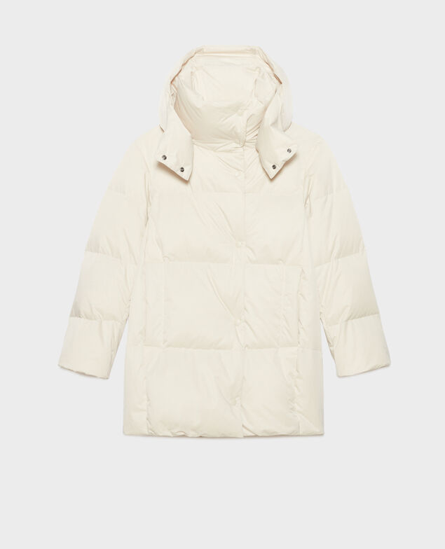 MARGOTTE - Doudoune mi-longue A011 off white