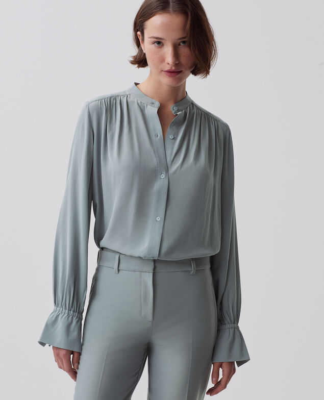 Chemise fluide à manches longues J620 slate blue