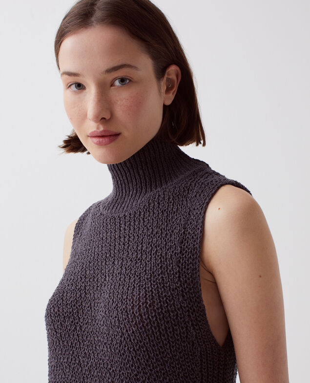 Pull sans manches I070 magnet gray