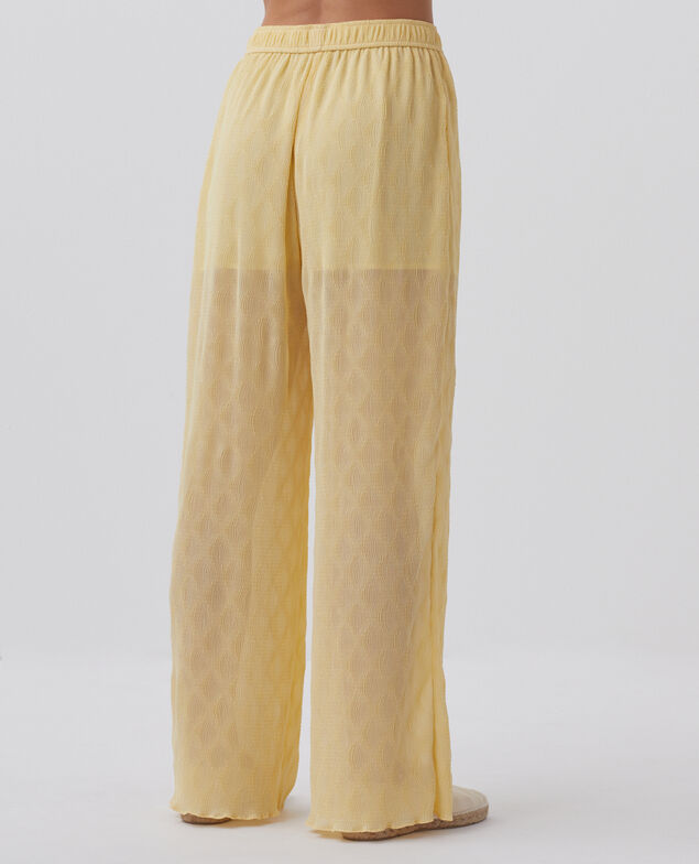 Pantalon ample fluide H400 straw yellow