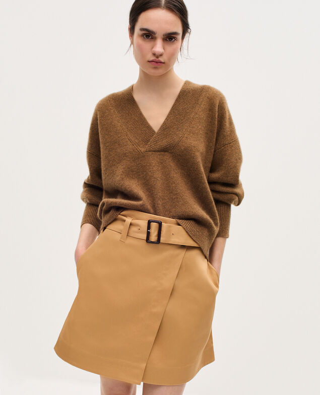Jupe courte portefeuille K320 prairie sand