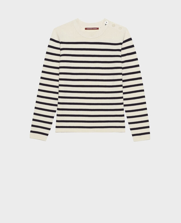 MADDY - Pull marin en laine mérinos Stp jtst nsky