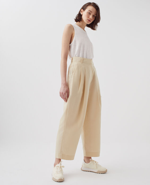 Pantalon carrot PEGGY H311 oyester gray