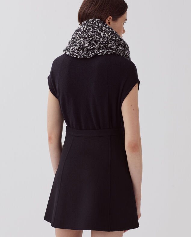 Jupe courte double face H091 black beauty