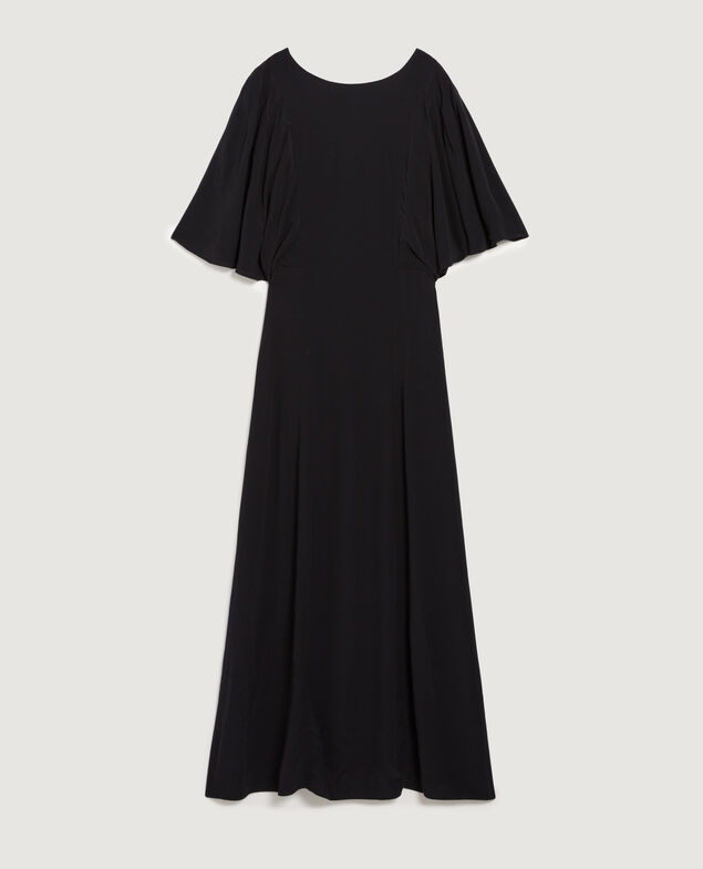 Robe longue fluide H091 black beauty