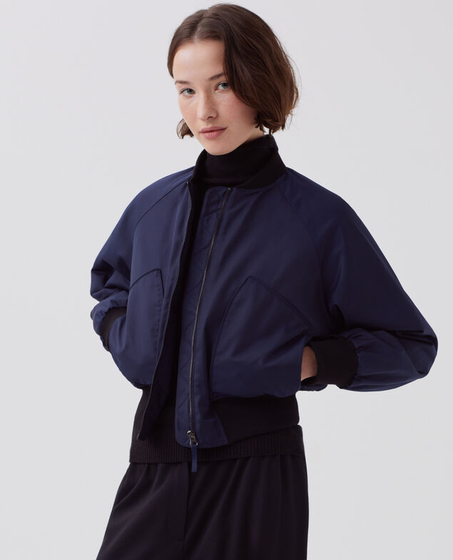 Bomber satiné I697 navy