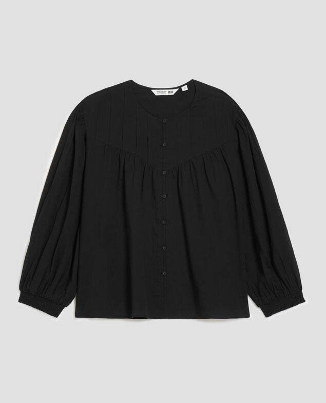 Blouse en voile de coton H091 black beauty