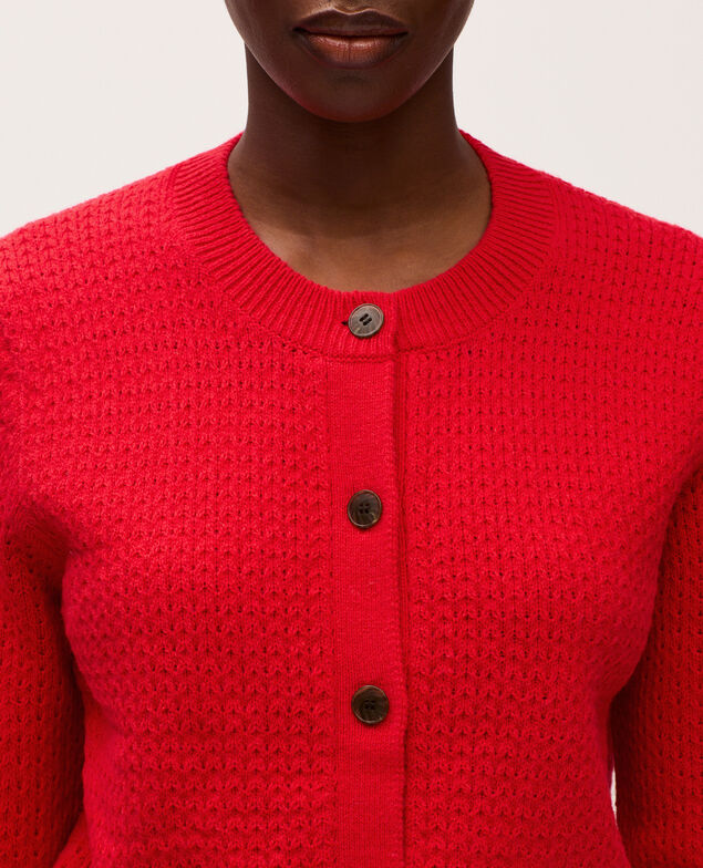 Cardigan col rond  U150 red