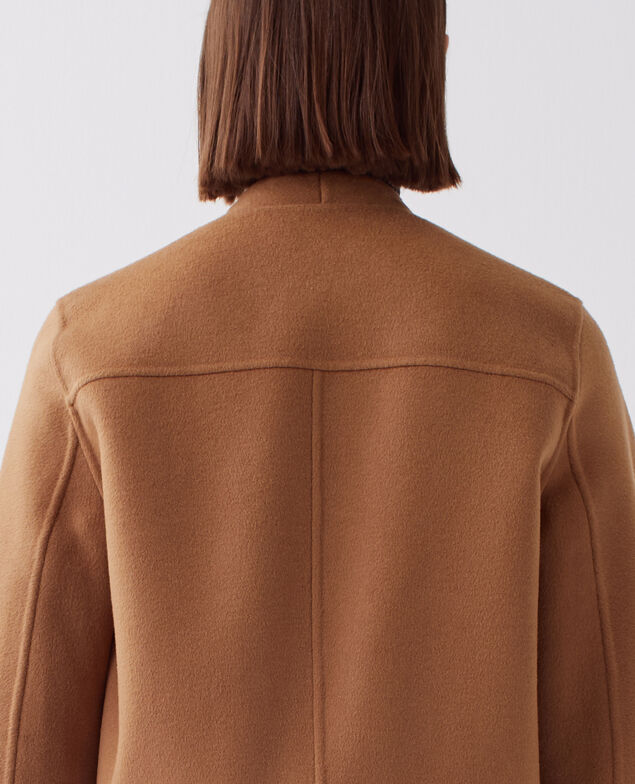 Blouson court double face I340 toasted coconut