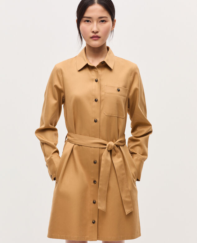 Robe chemise courte workwear K320 prairie sand