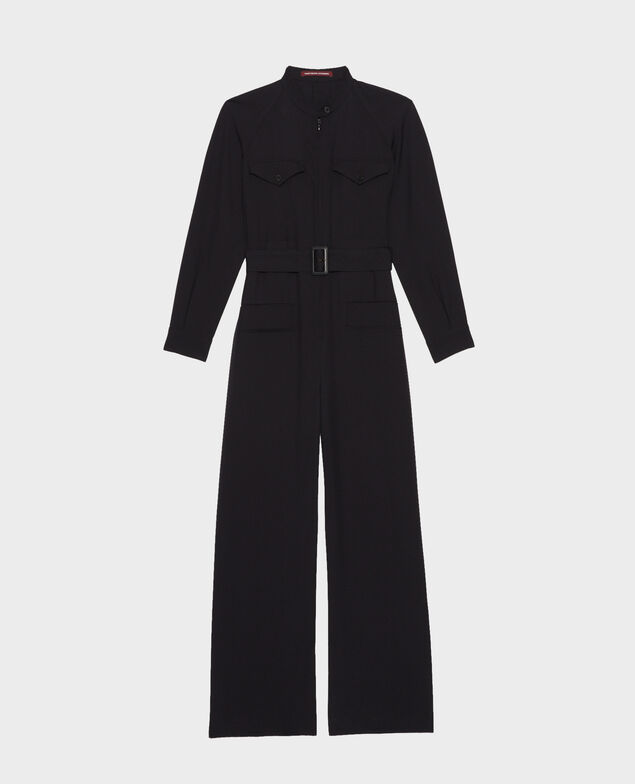 Combinaison en laine manches longues Black beauty