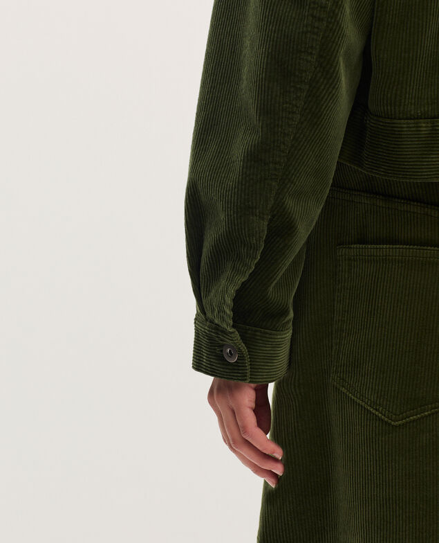 Blouson en velours côtelé U550 green