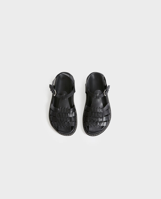 Sandales en cuir 09 black