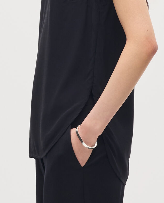 Top sans manches fluide H091 black beauty