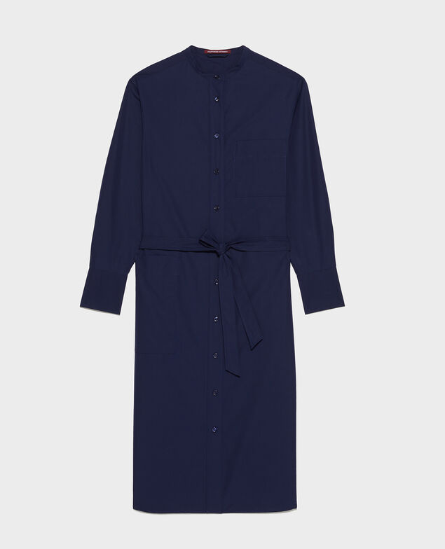 Robe en popeline de coton Maritime blue